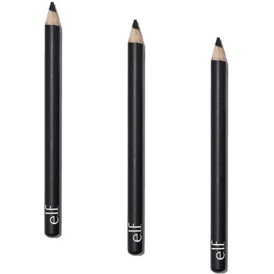 e.l.f. Satin Eyeliner Pencil with BuiltIn Sharpener, Black, 0.03 Oz (Pack of 3) e.l.f. Satin Eyeliner Pencil with BuiltIn Sharpener, Black, 0.03 Oz (Pack of 3)