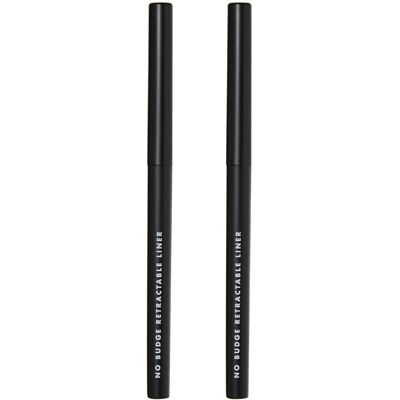 e.l.f. No Budge Retractable Eyeliner Duo, Includes Black & Coffee, Ultra-Pigment e.l.f. No Budge Retractable Eyeliner Duo, Includes Black & Coffee, Ultra-Pigment