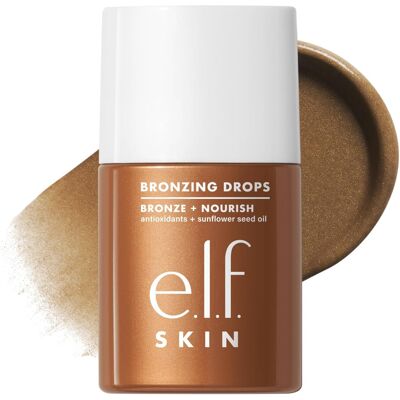 e.l.f. SKIN Bronzing Drops, Liquid Face Tinted Serum with Vitamin E & Sunflower e.l.f. SKIN Bronzing Drops, Liquid Face Tinted Serum with Vitamin E & Sunflower