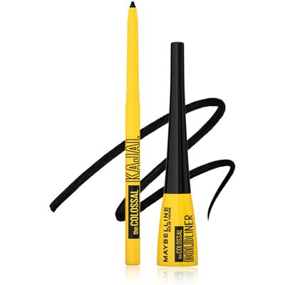 Maybelline New York Pencil Eyeliner & Kajal, Bold Eye Looks, Long-Lasting, Colos Maybelline New York Pencil Eyeliner & Kajal, Bold Eye Looks, Long-Lasting, Colos