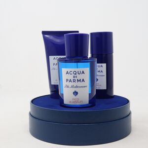 Acqua Di Parma Blue Mediterraneo Fico Di Amalfi Eau De Toilette 3-Pcs Set   New