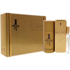 Paco Rabanne 1 Million Men 3.4oz EDT Spray 0.34oz EDT Spray 5.1oz Deodrant Spr Paco Rabanne 1 Million Men 3.4oz EDT Spray 0.34oz EDT Spray 5.1oz Deodrant Spr