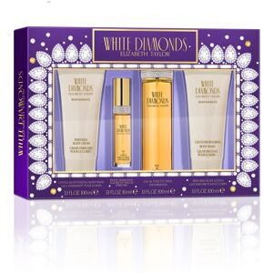 Elizabeth Taylor White Diamonds for Women Fragrance 4 Piece Gift Set, 3.3 fl. oz Elizabeth Taylor White Diamonds for Women Fragrance 4 Piece Gift Set, 3.3 fl. oz