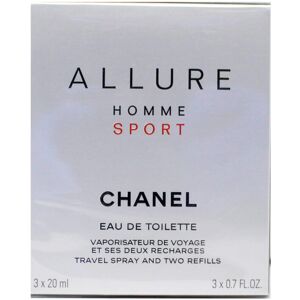 CHANEL Allure Homme Sport Eau De Toilette Travel Spray (With Two Refills) - 3x20 CHANEL Allure Homme Sport Eau De Toilette Travel Spray (With Two Refills) - 3x20