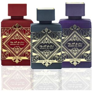 Lattafa Perfumes Bade'e Al Oud for Unisex 3 Piece Eau de Parfum Gift Set (Oud Fo Lattafa Perfumes Bade'e Al Oud for Unisex 3 Piece Eau de Parfum Gift Set (Oud Fo