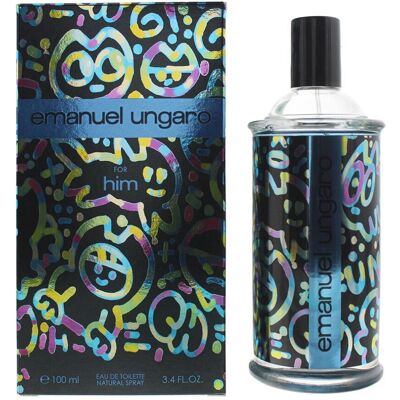 Emanuel Ungaro Ungaro For Him Eau de Toilette EDT 100ml Men Spray Emanuel Ungaro Ungaro For Him Eau de Toilette EDT 100ml Men Spray