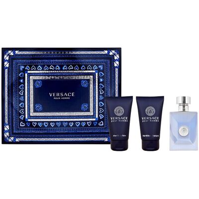 Versace Pour Homme Gift Set - Fragrance, After Shave, Shampoo Versace Pour Homme Gift Set - Fragrance, After Shave, Shampoo