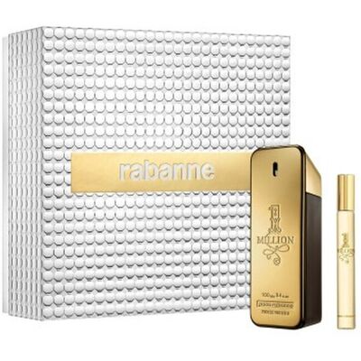 Rabanne 1 Million - 100 ML Eau de Toilette & 10 ML Travel Spray - Fragrance Gift Set Rabanne 1 Million - 100 ML Eau de Toilette & 10 ML Travel Spray - Fragrance Gift Set