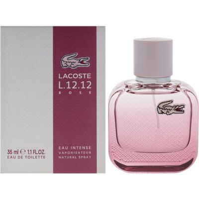 Lacoste Womens Eau De L.12.12 Rose Eau Intense Eau De Toilette 35ml - One Size Lacoste Womens Eau De L.12.12 Rose Eau Intense Eau De Toilette 35ml - One Size