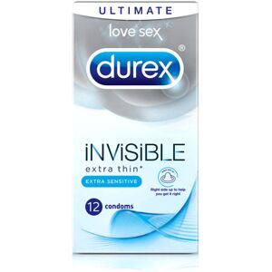Durex Invisible Extra Thin Extra Sensitive - Pack of 12 Condom Durex Invisible Extra Thin Extra Sensitive - Pack of 12 Condom