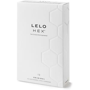 LELO HEX Condoms Re-Engineered - Ultra-Thin Extra Pleasure, 12 Pack (2044) LELO HEX Condoms Re-Engineered - Ultra-Thin Extra Pleasure, 12 Pack (2044)