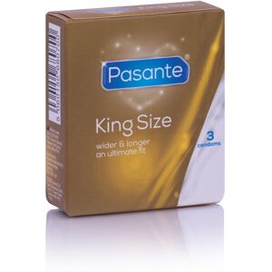 3 x Pasante King Size Condoms Wider & Longer 60mm Width CE Kite Marked 3 x Pasante King Size Condoms Wider & Longer 60mm Width CE Kite Marked