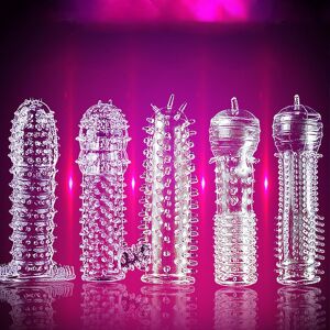 Unbranded New 5pcs/set Silicone Safety G Delay Condom Permanent Bump Enhance For Sexy Unbranded New 5pcs/set Silicone Safety G Delay Condom Permanent Bump Enhance For Sexy