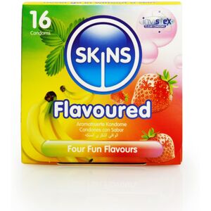 Skins Sexual Health Flavoured Condoms Multipack, 16 Assorted Skins Sexual Health Flavoured Condoms Multipack, 16 Assorted