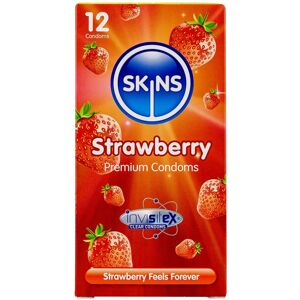 Premium Skins Strawberry Flavoured Condoms for Oral and Intercourse - Ultra Thin Premium Skins Strawberry Flavoured Condoms for Oral and Intercourse - Ultra Thin
