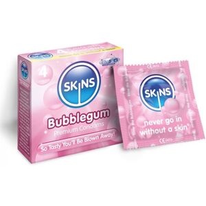 Skins Condoms Bubblegum 4 Pack Skins Condoms Bubblegum 4 Pack