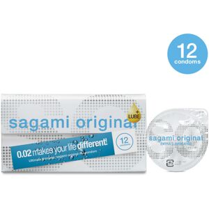 (12 Condoms) Sagami Original 0.02 Extra Lubricated Super Thin Super Strong (12 Condoms) Sagami Original 0.02 Extra Lubricated Super Thin Super Strong
