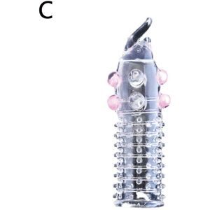 Unbranded (Random, C) Men Condom Caterpillar Reusable Penis Condom Penis Impotence Head Bi Unbranded (Random, C) Men Condom Caterpillar Reusable Penis Condom Penis Impotence Head Bi