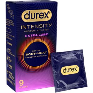 Durex Intensity Extra Lube Condoms, 9s, Regular Fit, Better Body Heat Transfer, Durex Intensity Extra Lube Condoms, 9s, Regular Fit, Better Body Heat Transfer,