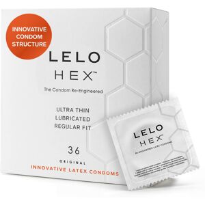LELO HEX Original Ultra Thin Condoms with Increased Strength, Male Condom, Lubri LELO HEX Original Ultra Thin Condoms with Increased Strength, Male Condom, Lubri