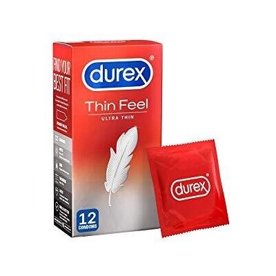 Durex Thin Feel Ultra Thin Condoms, Pack of 12 Durex Thin Feel Ultra Thin Condoms, Pack of 12
