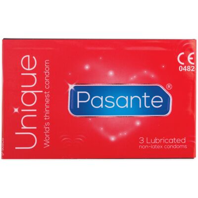 Pasante Unique Large Latex-Free Ultra-Thin Condoms - Condom Pasante Unique Large Latex-Free Ultra-Thin Condoms - Condom
