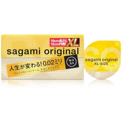 Sagami Original 0.02 XL-Size Super Thin & Strong PU Condoms (12 Pack) Sagami Original 0.02 XL-Size Super Thin & Strong PU Condoms (12 Pack)