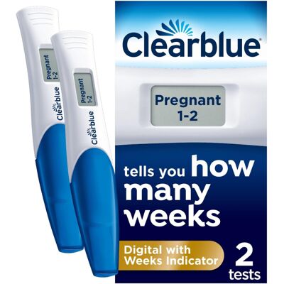 Clearblue Pregnancy Test - Digital with Weeks Indicator, The Only Test That Tell Clearblue Pregnancy Test - Digital with Weeks Indicator, The Only Test That Tell