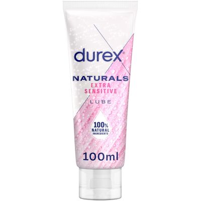 Durex Natural Extra Sensitive Water-Based Lube 100 ml, Intimate Gel Aloe Vera, N Durex Natural Extra Sensitive Water-Based Lube 100 ml, Intimate Gel Aloe Vera, N