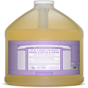 Dr Bronner's Dr Bronner Lavender Pure-castile Liquid Soap 3.79 Litre Dr Bronner's Dr Bronner Lavender Pure-castile Liquid Soap 3.79 Litre