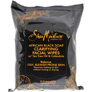 African Black Soap Clarifying Facial Wipes by Shea Moisture for Unisex - 30 Pc W African Black Soap Clarifying Facial Wipes by Shea Moisture for Unisex - 30 Pc W