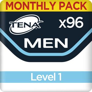 TENA Men Absorbent Protector, Level 1, for Light Bladder Weakness, Monthly Pack TENA Men Absorbent Protector, Level 1, for Light Bladder Weakness, Monthly Pack