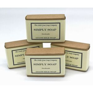 The-Little-Goat-Soap-Company 4 x Simply Goats Milk Soap. Unscented 100g. Sensitive Skin. Eczema, Psoriasis, D The-Little-Goat-Soap-Company 4 x Simply Goats Milk Soap. Unscented 100g. Sensitive Skin. Eczema, Psoriasis, D