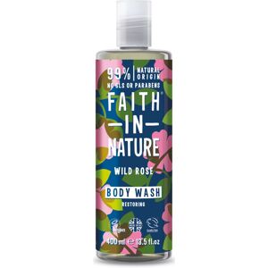(Single) Faith In Nature Wild Rose Restoring Body Wash 400ml Trio (Single) Faith In Nature Wild Rose Restoring Body Wash 400ml Trio