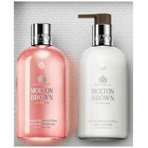Molton Brown Delicious Rhubarb Bath & Shower Gel & Body Lotion Set 300ml Molton Brown Delicious Rhubarb Bath & Shower Gel & Body Lotion Set 300ml