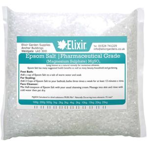 Elixir Garden Supplies (Pharmaceutical Bag, 500g) Elixir Gardens Epsom Bath Salt 100% ORGANIC or PHAR Elixir Garden Supplies (Pharmaceutical Bag, 500g) Elixir Gardens Epsom Bath Salt 100% ORGANIC or PHAR