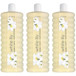 3 x Avon Bubble Bath 500ml White Lily 3 x Avon Bubble Bath 500ml White Lily