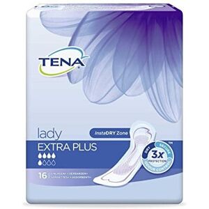 TENA Lady Flow Silk for Incontinence Pads Extra Plus 16 TENA Lady Flow Silk for Incontinence Pads Extra Plus 16