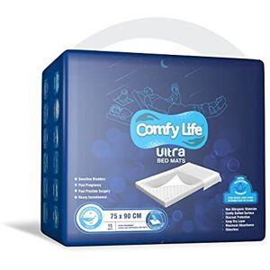 Comfy Life Ultra Bed Mats - Premium Luxury Disposable Incontinence Bed Pads - 75 Comfy Life Ultra Bed Mats - Premium Luxury Disposable Incontinence Bed Pads - 75