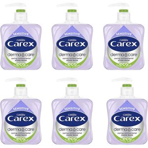 Carex Dermacare Sensitive Antibacterial Hand Wash 250ml x Pack of 6 Carex Dermacare Sensitive Antibacterial Hand Wash 250ml x Pack of 6