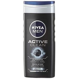 Nivea mens active clean body, face and hair shower gel, 6 pack (6x 250 ml) Nivea mens active clean body, face and hair shower gel, 6 pack (6x 250 ml)