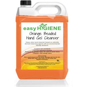 Easy HYGIENE ORANGE Abrasive Beaded Hand Cleaner grit liquid soap 5 Litre HEAVY DUTY 5L Easy HYGIENE ORANGE Abrasive Beaded Hand Cleaner grit liquid soap 5 Litre HEAVY DUTY 5L