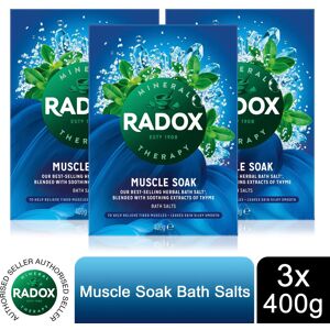 Radox Mineral Therapy Muscle Soak Herbal Bath Salt 400g, 3 Pack Radox Mineral Therapy Muscle Soak Herbal Bath Salt 400g, 3 Pack