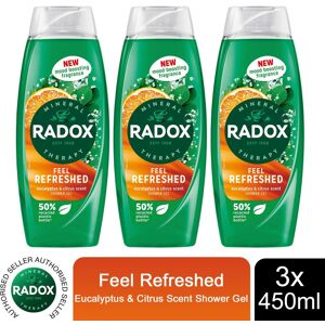 Radox Eucalyptus Citrus Shower Gel - 450ml - Refreshing & Invigorating Radox Eucalyptus Citrus Shower Gel - 450ml - Refreshing & Invigorating