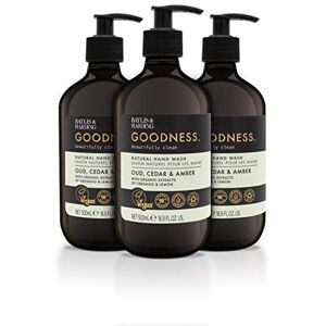 Baylis & Harding Goodness Oud, Cedar & Amber Natural Hand Wash 500ml, (Pack of 3 Baylis & Harding Goodness Oud, Cedar & Amber Natural Hand Wash 500ml, (Pack of 3