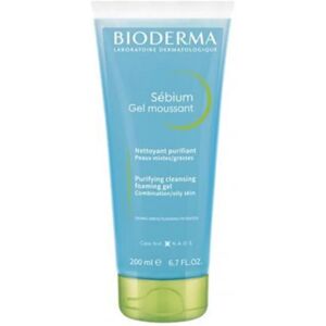 Bioderma Sebium Foaming Gel Tube Blue 200ml - Gentle Cleansing for Oily and Comb Bioderma Sebium Foaming Gel Tube Blue 200ml - Gentle Cleansing for Oily and Comb
