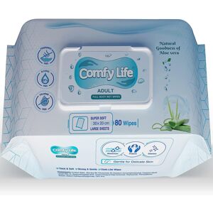 Comfy Life Premium Full Body Cleansing Wet Wipes For Adults LargeRinse-free Frag Comfy Life Premium Full Body Cleansing Wet Wipes For Adults LargeRinse-free Frag