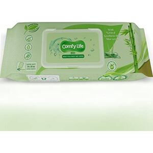 Comfy Life Biodegradable Large Full-Body Wet Wipes (40 ct) - Eco-Friendly, Fragr Comfy Life Biodegradable Large Full-Body Wet Wipes (40 ct) - Eco-Friendly, Fragr