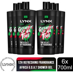 (Africa, 6 Pack) Lynx Shower Gel 700ml, 3 or 6 Pack (Africa, 6 Pack) Lynx Shower Gel 700ml, 3 or 6 Pack