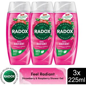 Radox Brand Model - Radiant Shower Gel - Unisex, Strawberry & Raspberry, 225ml Radox Brand Model - Radiant Shower Gel - Unisex, Strawberry & Raspberry, 225ml